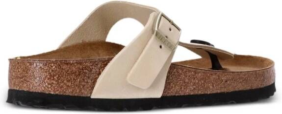 Birkenstock Gizeh leren teenslippers Beige