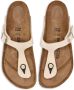 Birkenstock Gizeh leren teenslippers Beige - Thumbnail 4