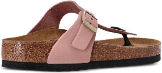 Birkenstock Gizeh leren teenslippers Roze