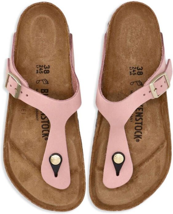 Birkenstock Gizeh leren teenslippers Roze