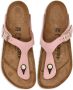Birkenstock Gizeh leren teenslippers Roze - Thumbnail 4