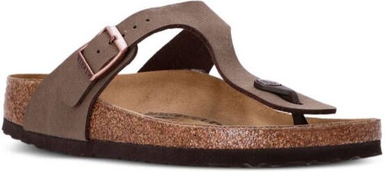 Birkenstock Gizeh leren sandalen Bruin