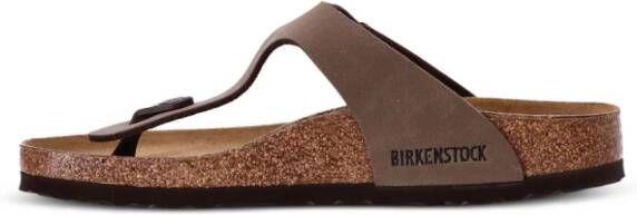 Birkenstock Gizeh leren sandalen Bruin