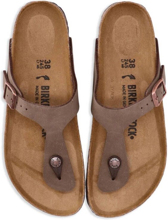 Birkenstock Gizeh leren sandalen Bruin