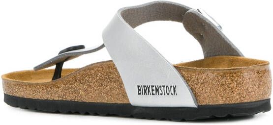 Birkenstock Gizeh sandalen met bandje Grijs