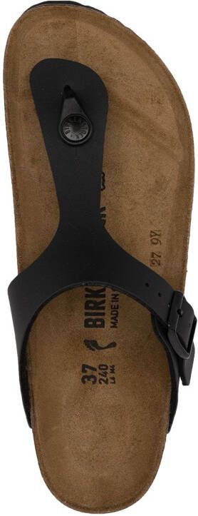 Birkenstock Gizeh sandalen met bandje Zwart