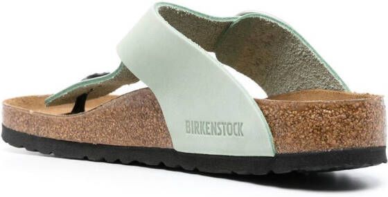 Birkenstock Gizeh sandalen met gesp Groen
