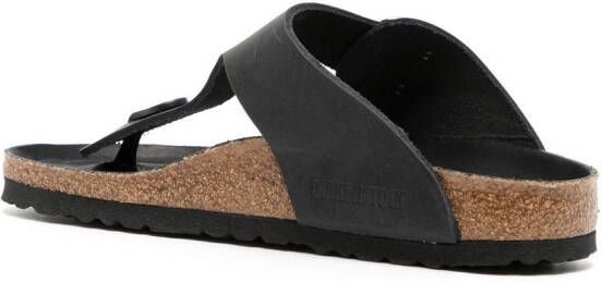 Birkenstock Gizeh sandalen met gesp Zwart