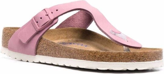 Birkenstock Gizeh sandalen met T-bandje Roze