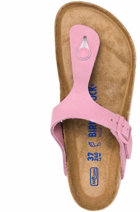 Birkenstock Gizeh sandalen met T-bandje Roze