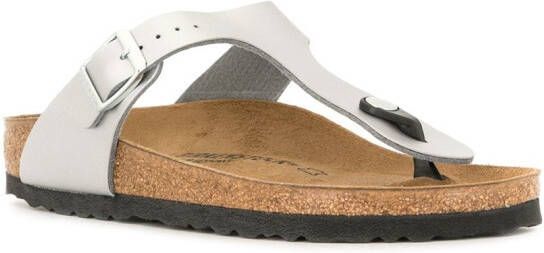 Birkenstock Gizeh sandalen Zilver