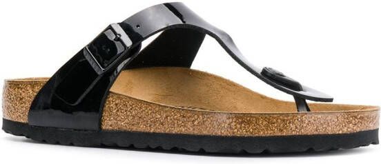 Birkenstock Gizeh sandalen Zwart