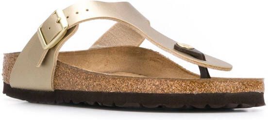 Birkenstock Gizeh slip-on sandalen Goud