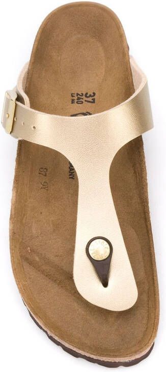 Birkenstock Gizeh slip-on sandalen Goud