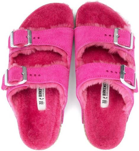 Birkenstock Kids Arizona sandalen met gespsluiting Roze