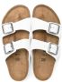 Birkenstock Kids Arizona leren sandalen Wit - Thumbnail 3