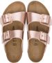 Birkenstock Kids Arizona metallic teenslippers Roze - Thumbnail 3