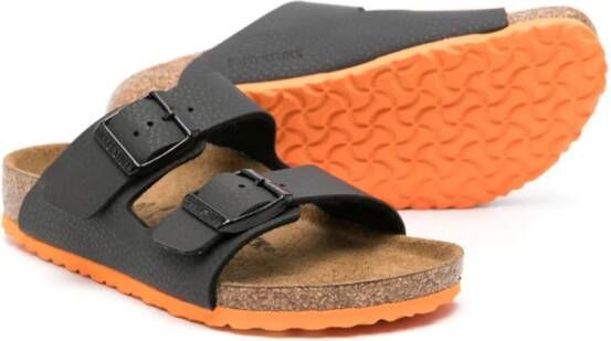 Birkenstock Kids Arizona sandalen met open neus Zwart