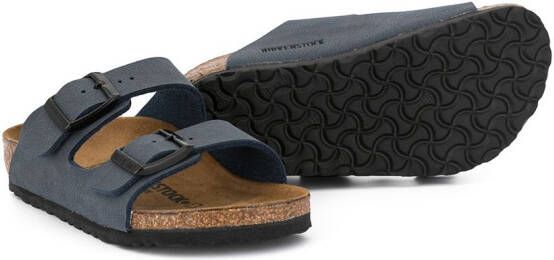 Birkenstock Kids Arizona sandalen met gesp Blauw