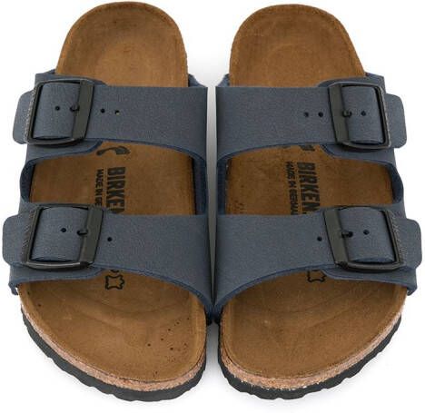 Birkenstock Kids Arizona sandalen met gesp Blauw