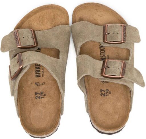 Birkenstock Kids Arizona sandalen met open neus Beige