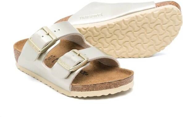 Birkenstock Kids Arizona slip-on sandalen Goud