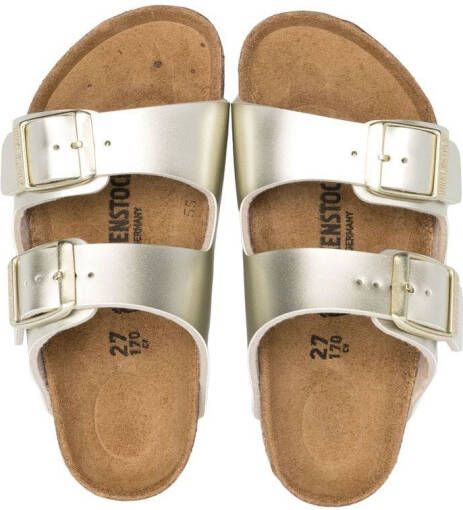 Birkenstock Kids Arizona slip-on sandalen Goud