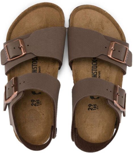 Birkenstock Kids Sandalen met gesp Bruin