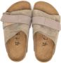 Birkenstock Kids Kyoto sandalen met klittenband Beige - Thumbnail 3