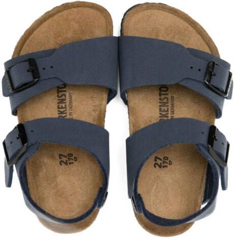 Birkenstock Kids Milano sandalen Blauw