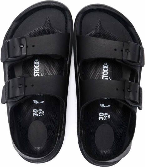 Birkenstock Kids Mogami Birko-Flor slingback sandalen Zwart