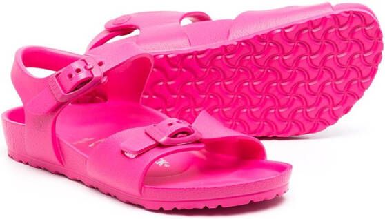 Birkenstock Kids Rio Eva sandalen met gesp Roze