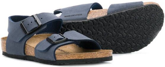 Birkenstock Kids Sandalen met gesp Blauw