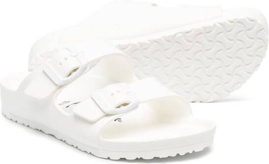 Birkenstock Kids Sandalen met gesp Wit