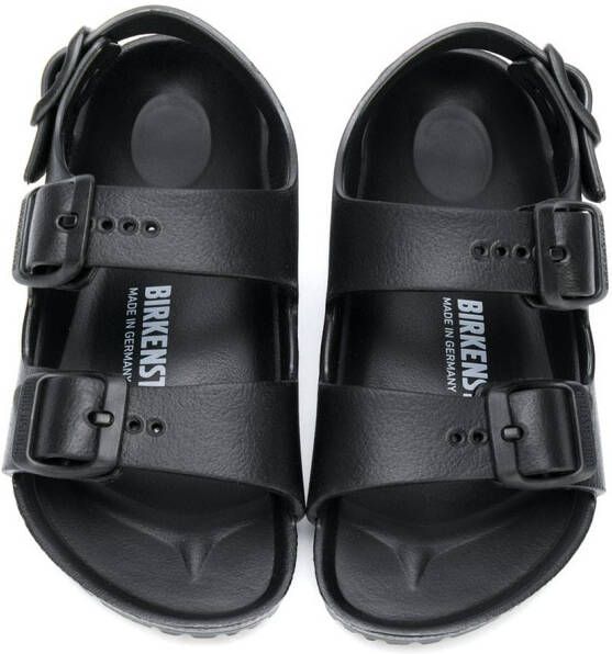 Birkenstock Kids sandalen met gesp Zwart