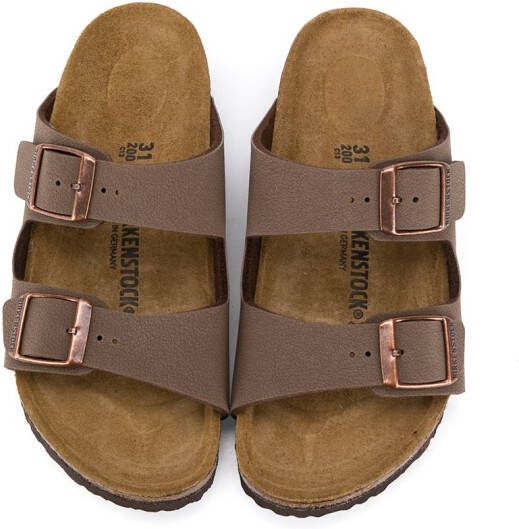 Birkenstock Kids Sandalen van kurk Bruin