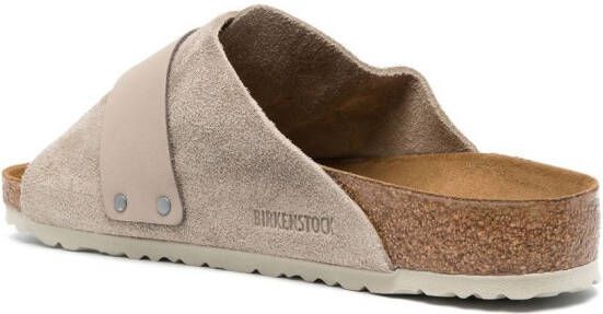 Birkenstock Kyoto sandalen met klittenband Beige