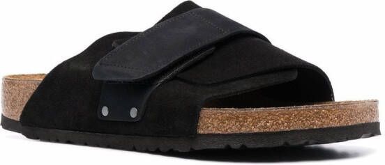 Birkenstock Kyoto sandalen met klittenband Zwart