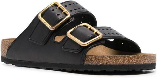 Birkenstock Leren sandalen Zwart