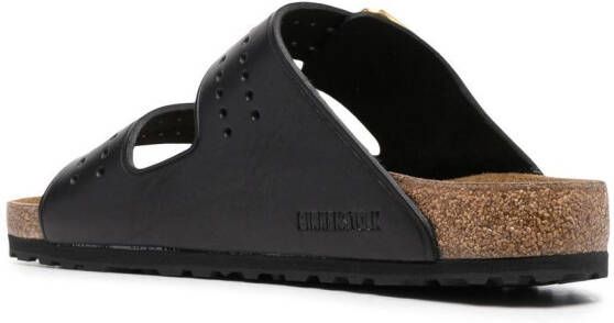 Birkenstock Leren sandalen Zwart