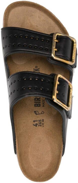 Birkenstock Leren sandalen Zwart