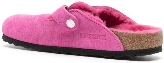 Birkenstock Leren slippers Roze