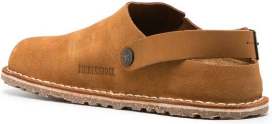 Birkenstock Lutry suède muiltjes Bruin