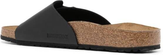 Birkenstock Madrid buckle-fastened sandals Zwart