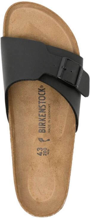 Birkenstock Madrid buckle-fastened sandals Zwart