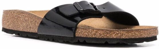 Birkenstock Madrid sandalen met gesp Zwart