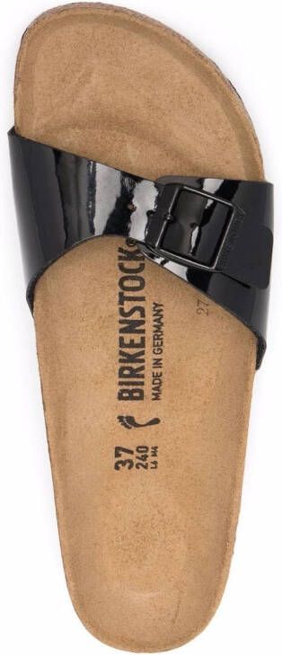 Birkenstock Madrid sandalen met gesp Zwart