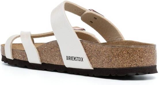 Birkenstock Madrid sandalen met open neus Bruin