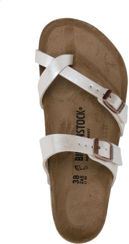 Birkenstock Madrid sandalen met open neus Bruin