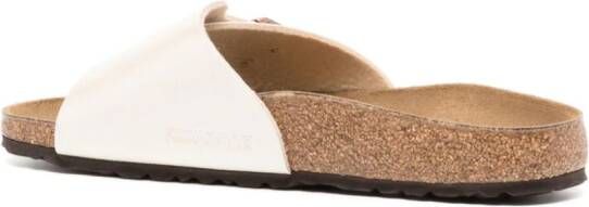 Birkenstock Madrid suede slides Wit